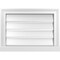 Ekena Millwork Vertical Surface Mount PVC Gable Vent: Functional, w/ 2"W x 2"P Brickmould Sill Frame, 22"W x 16"H GVPVE22X1603SF - alternate 1